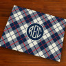 Merrimade Designer Paper Placemats - with Monogram - Plaid
