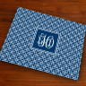 Merrimade Designer Paper Placemats - with Monogram - Navy Keystone
