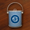 Merrimade Ice Buckets - with Monogram - Navy Circles