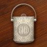 Merrimade Ice Buckets - with Monogram - Taupe Damask