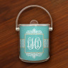 Merrimade Ice Buckets - with Monogram - Aqua Damask