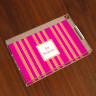 Merrimade Large Serving Tray - Pink Bold Stripe
