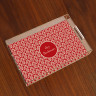 Merrimade Large Serving Tray - Wine Damask