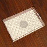 Merrimade Large Serving Tray - Taupe Damask
