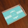 Merrimade Large Serving Tray - Aqua Damask