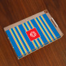 Merrimade Large Serving Tray - with Monogram - Navy Bold Stripe