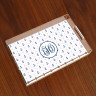 Merrimade Large Serving Tray - with Monogram - Stitched Anchors