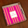 Merrimade Small Serving Tray - Pink Bold Stripe