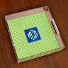 Merrimade Small Serving Tray - with Monogram - Lime Keystone