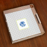 Merrimade Small Serving Tray - with Monogram - Silver Keystone