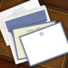 Periwinkle  Wide Hand Bordered Cards