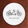 Prentiss Letterpress Coasters- Bike Design