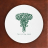 Prentiss Letterpress Coasters- Roses Design