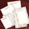 Taupe Damask Memo Pad Set